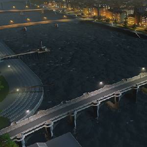 Cities Skylines Content Creator Pack Bridges & Piers Puente de Piedra de Dos Carriles Europeo