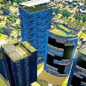 panoramic green city