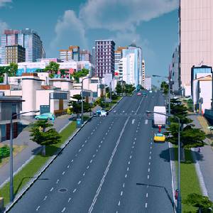 Cities Skylines Relaxation Station Carretera de Seis Carriles
