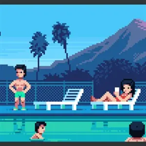 Coloring Game: Studio - Junto a la Piscina