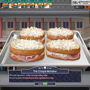 pan y otros ingredientes en la parte superior