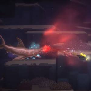 Dave the Diver x Dredge Persecución de Tiburones