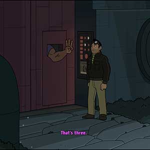 Dexter Stardust Adventures in Outer Space Puerta