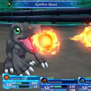 Digimon Story Cyber Sleuth - Ráfaga de escupitajos