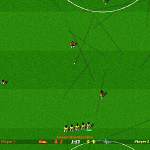 Dino Dinis Kick Off Revival Gameplay Image