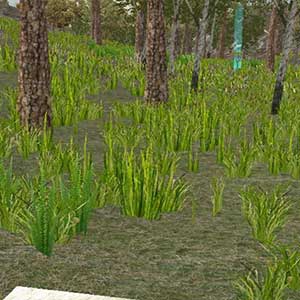 Hierba de obstáculos para el final