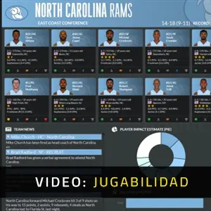 Draft Day Sports College Basketball 2022 - Video de jugabilidad
