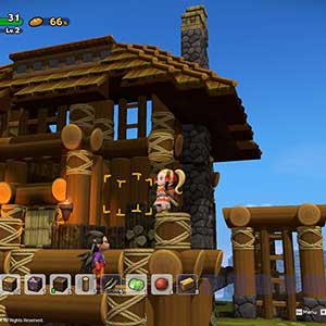 Dragon Quest Builders 2 Cabaña de Troncos