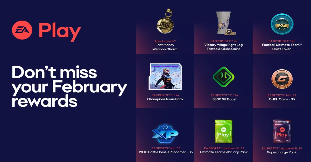 EA Play February 2025 Rewards