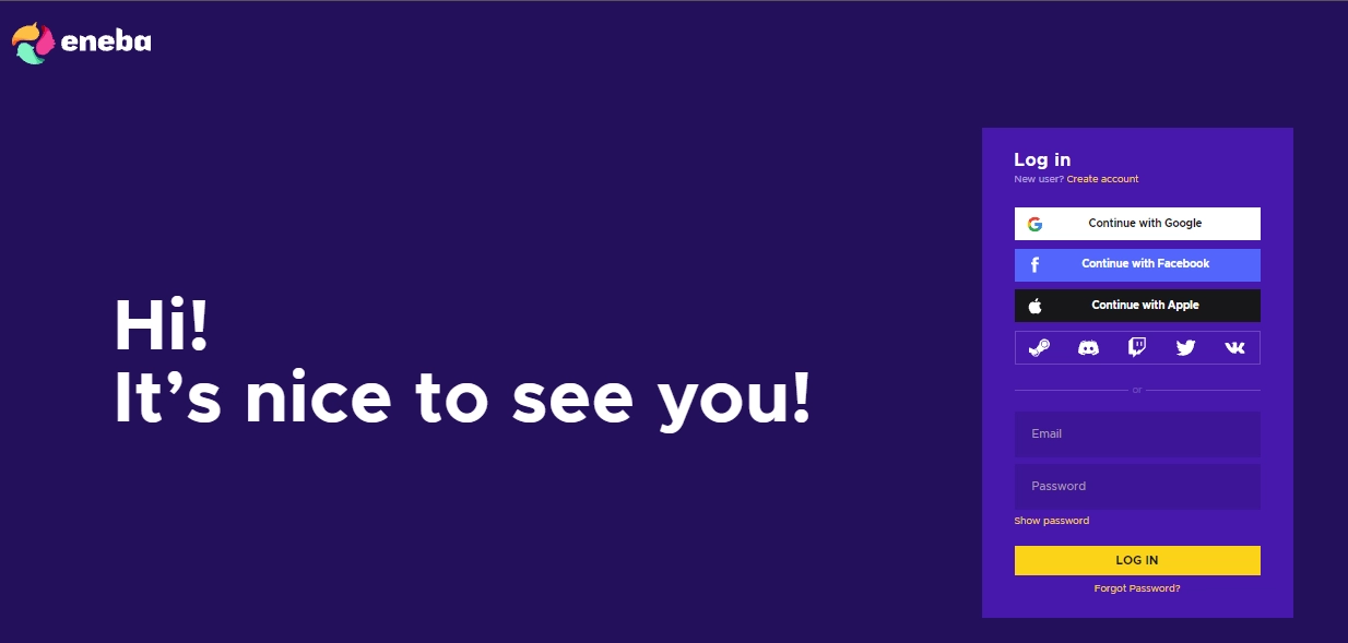 Canjear tarjeta regalo ENEBA