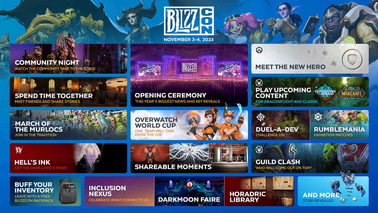 Eventos y programa previsto de la BlizzCon en vivo y en streaming