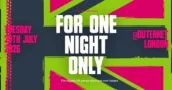 El Nuevo Evento For One Night Only Celebra los Juegos Británicos en Julio