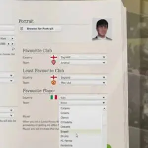 FIFA Manager 14 – Información del jugador