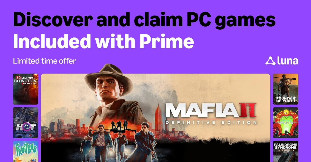 Amazon Prime Free PC Games for May 2026