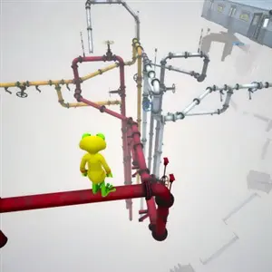 Frogging Up: Frog Climb Rage Game - Tuberías flotantes
