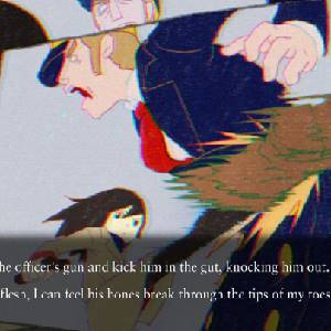 ghostpia Season One - Sayoko patea al Oficial de Policía