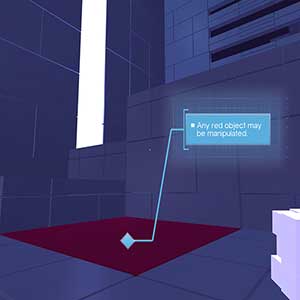 el objeto rojo puede ser manipulado