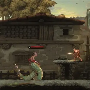 God of War Sons of Sparta - Monstruo mitad serpiente