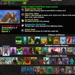 Godless Lands - Seleccionar héroe