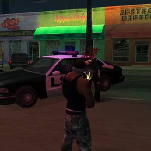 Grand Theft Auto San Andreas Disparando a la Policía
