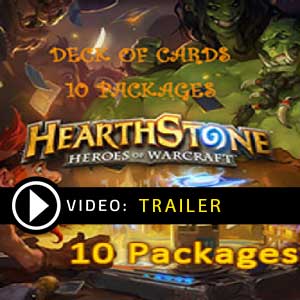 Comprar Hearthstone Heroes of Warcraft Deck of Cards 10 Packages Tarjeta Prepago Comparar Precios
