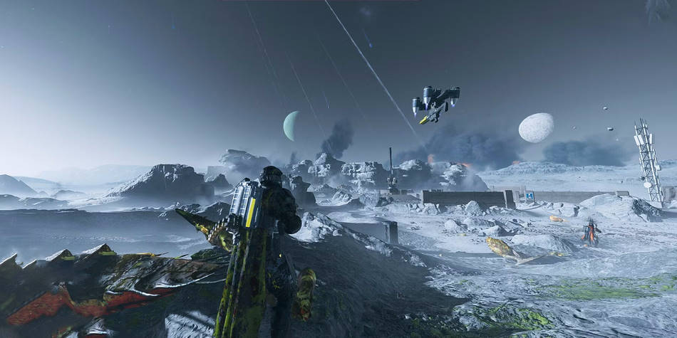 Una lluvia de meteoritos en Helldivers 2