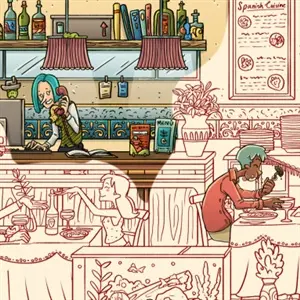 Hidden Cats in Barcelona - Escenarios dibujados a mano