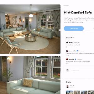 inZOI - Sofá Menta Confort