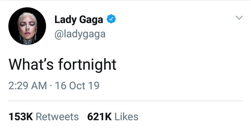 El famoso tweet de Lady Gaga sobre Fortnite