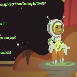 Laser Disco Defenders Character and Suit