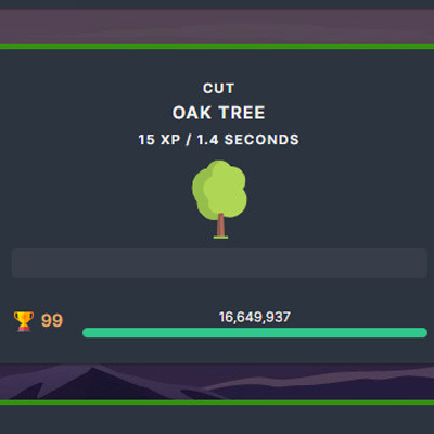 Melvor Idle - Tipos de árboles