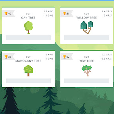 Melvor Idle - Corte de madera