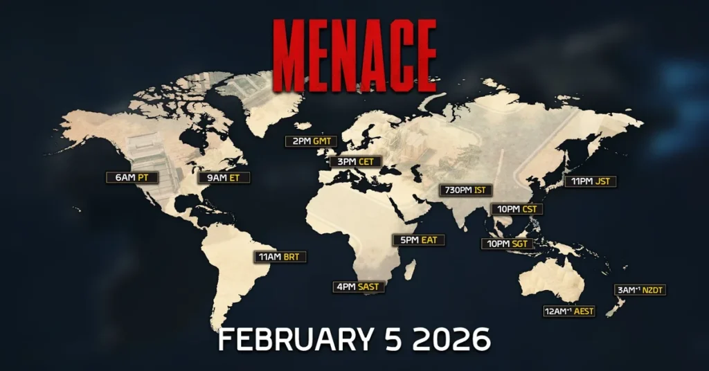 MENACE Launch Times