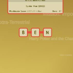 Mini Words: Top Movies - Spider-Man