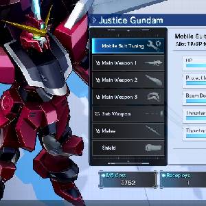 MOBILE SUIT GUNDAM SEED BATTLE DESTINY REMASTERED - Ajuste de Mobile Suit
