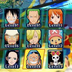 One Piece Unlimited World Red - Personajes