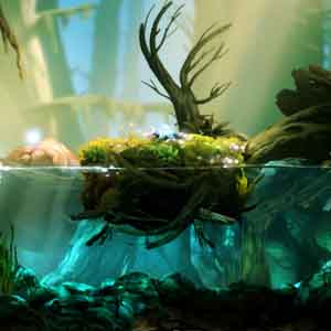 Ori and the Blind Forest - Flotando en el agua
