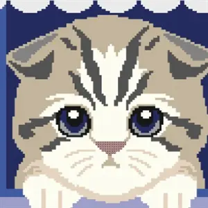 Paint by Pixel 3 - Gatito