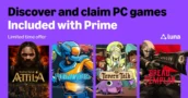 Juegos de PC gratis con Amazon Prime para febrero de 2026 — títulos Luna Standard
