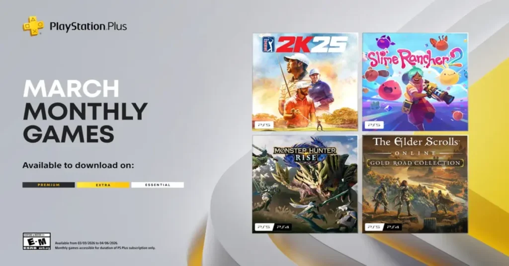 PlayStation Plus Essential Free March 2026