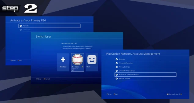 Playstation revert back from temporary account