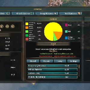 Realpolitiks 3 Earth and Beyond - Gastos Económicos