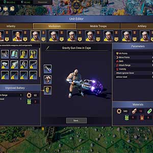 Revival Recolonization Editor de unidad