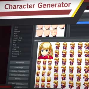 RPG Maker MZ generador de caracteres