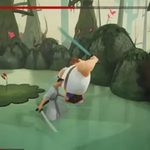 Samurai Jack Battle Through Time - Combate con espada
