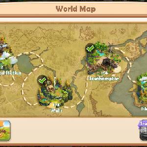 Sarah’s Adventure Time Travel - Mapa del Mundo