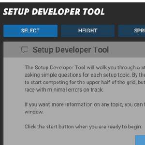Setup Developer Tool 2021 - Seleccionar Pestaña