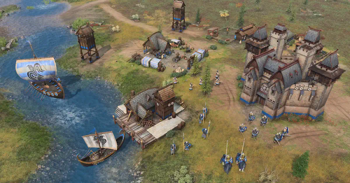 La próxima expansión Raiders of the North introduce feroces tácticas de infantería en la primera línea de la estrategia en tiempo real