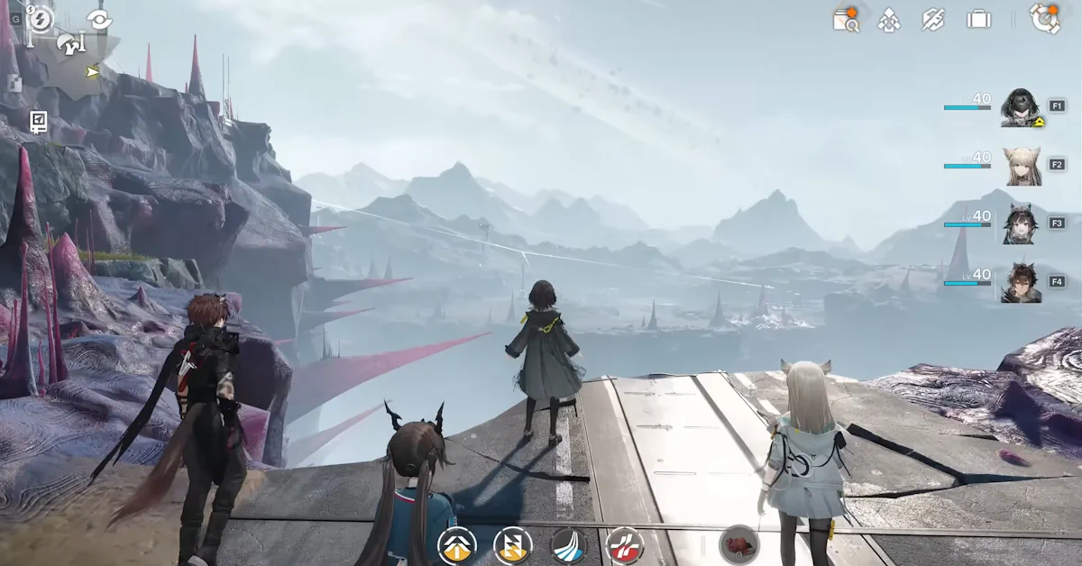 Arknights: Endfield mostrando al Endministrator y su equipo en Talos-II