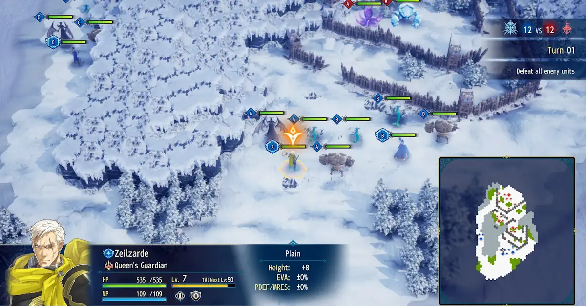 In Brigandine: Abyss, los jugadores pueden elegir entre seis facciones distintas, cada una con caminos narrativos únicos y ventajas estratégicas